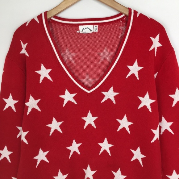 The Upside Red Star Louie Sweater Organic Cotton Knit Women’s XS Preppy Academia - Picture 4 of 14